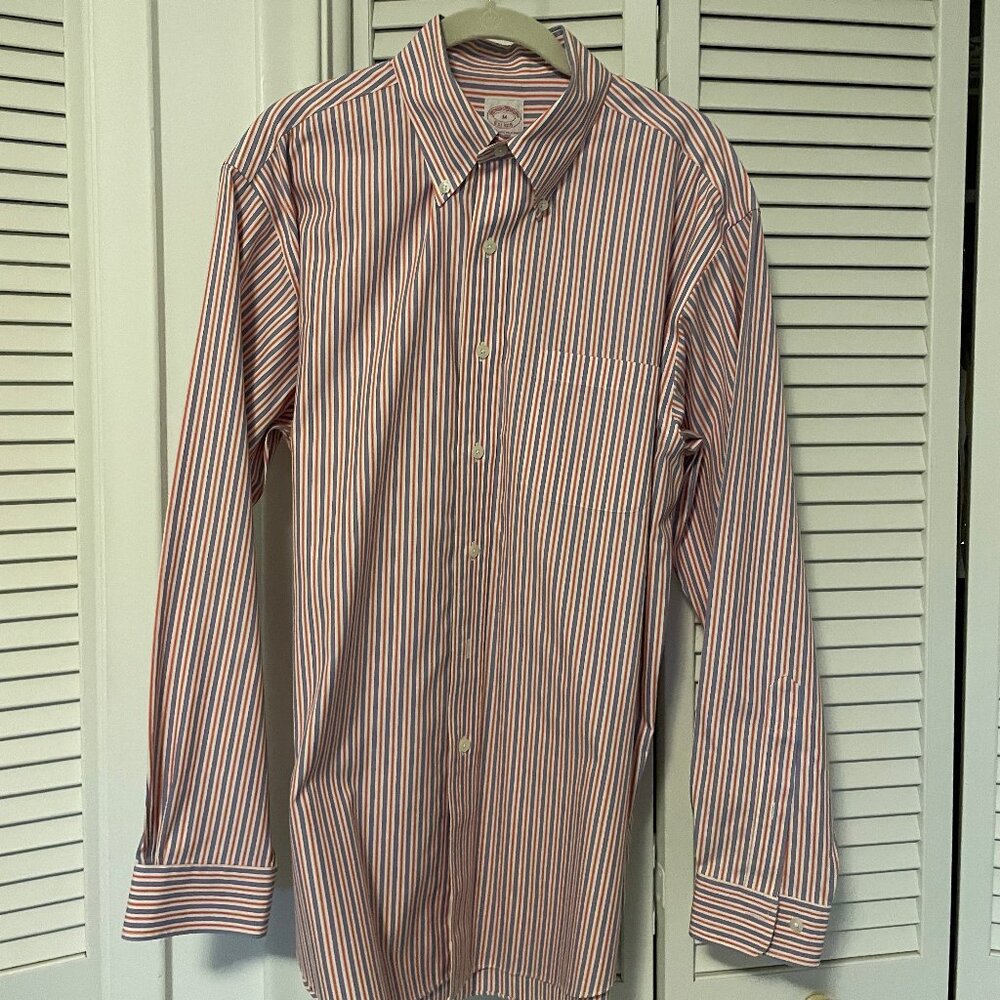 Brooks Brothers Striped Button Down Shirt - Men's Medium